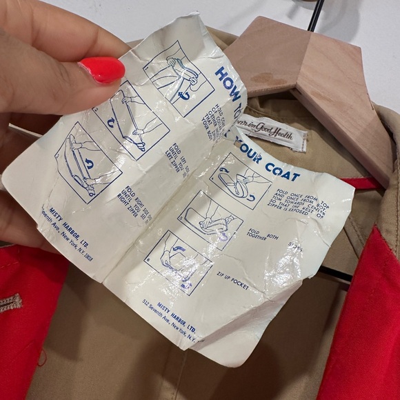 Vintage Belted Trench The Kangaroo Coat By Misty Harbor Mariner III - Picture 11 of 14